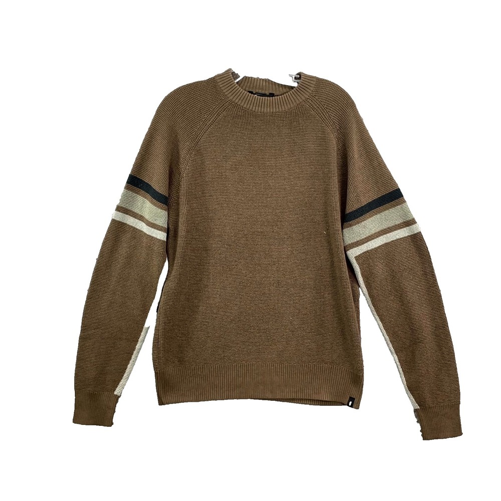 Cotopaxi Libre Waffle Crew Sweater Men Small Brown Cabincore 90s Academia Preppy